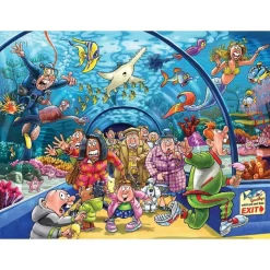Puzzle 1000 pièces : Wasgij Original 43 - Ça sent le poisson - Jumbo