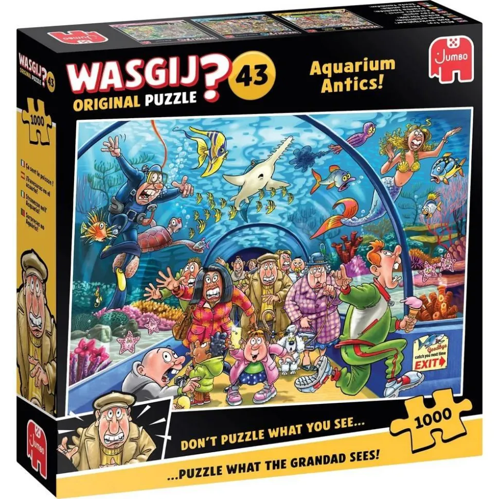 Puzzle 1000 pièces : Wasgij Original 43 - Ça sent le poisson - Jumbo