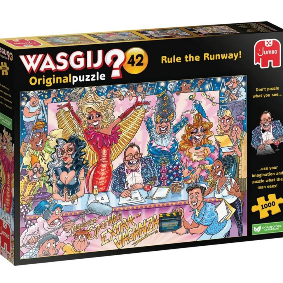 Puzzle 1000 pièces : Wasgij Original 42 - Règle de la Piste - Diset
