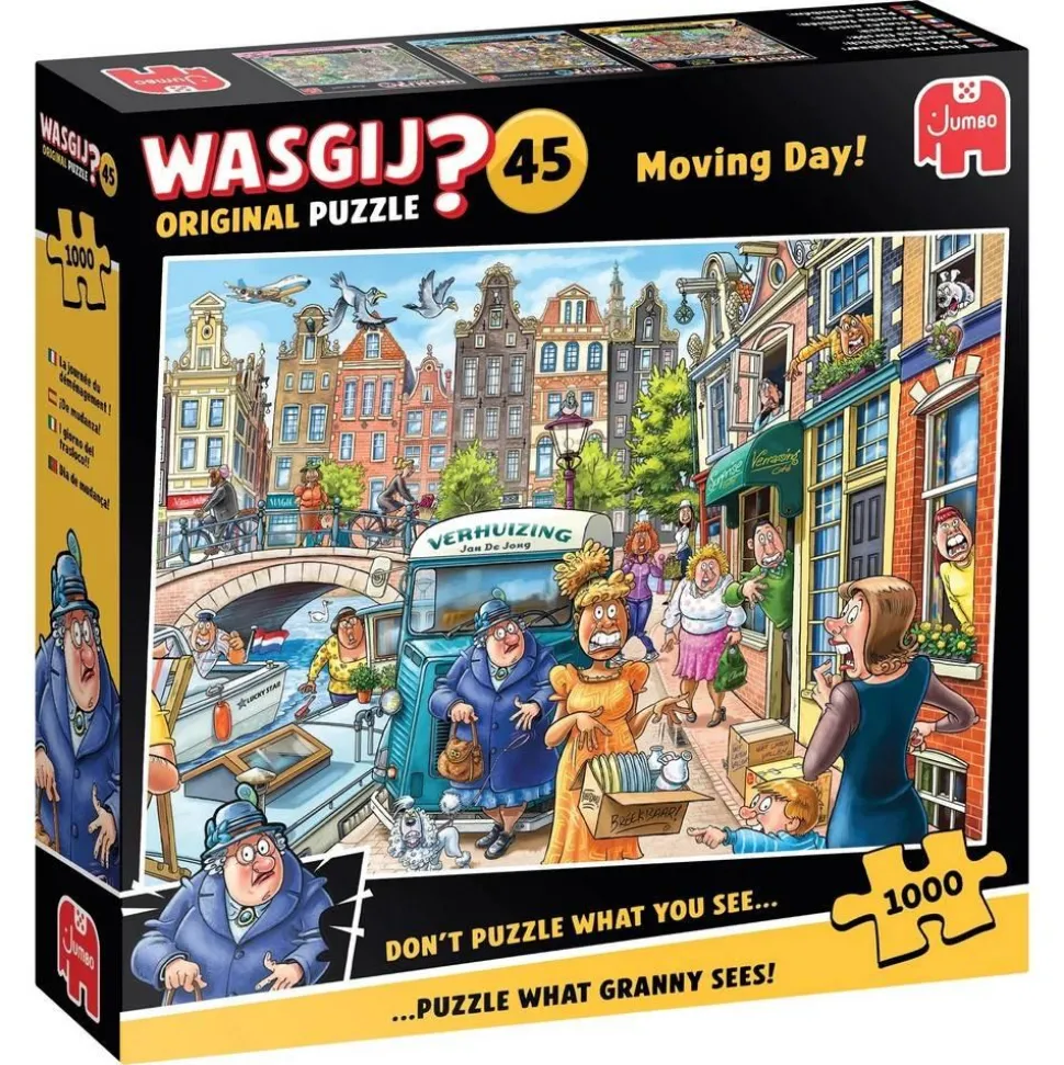 Puzzle 1000 pièces : Wasgij Original 45 - La journée du déménagement ! - Jumbo