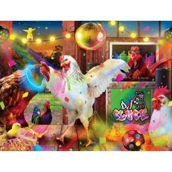 Puzzle 1000 pièces : Wild & Whimsical - Danse des poules - Master Pieces