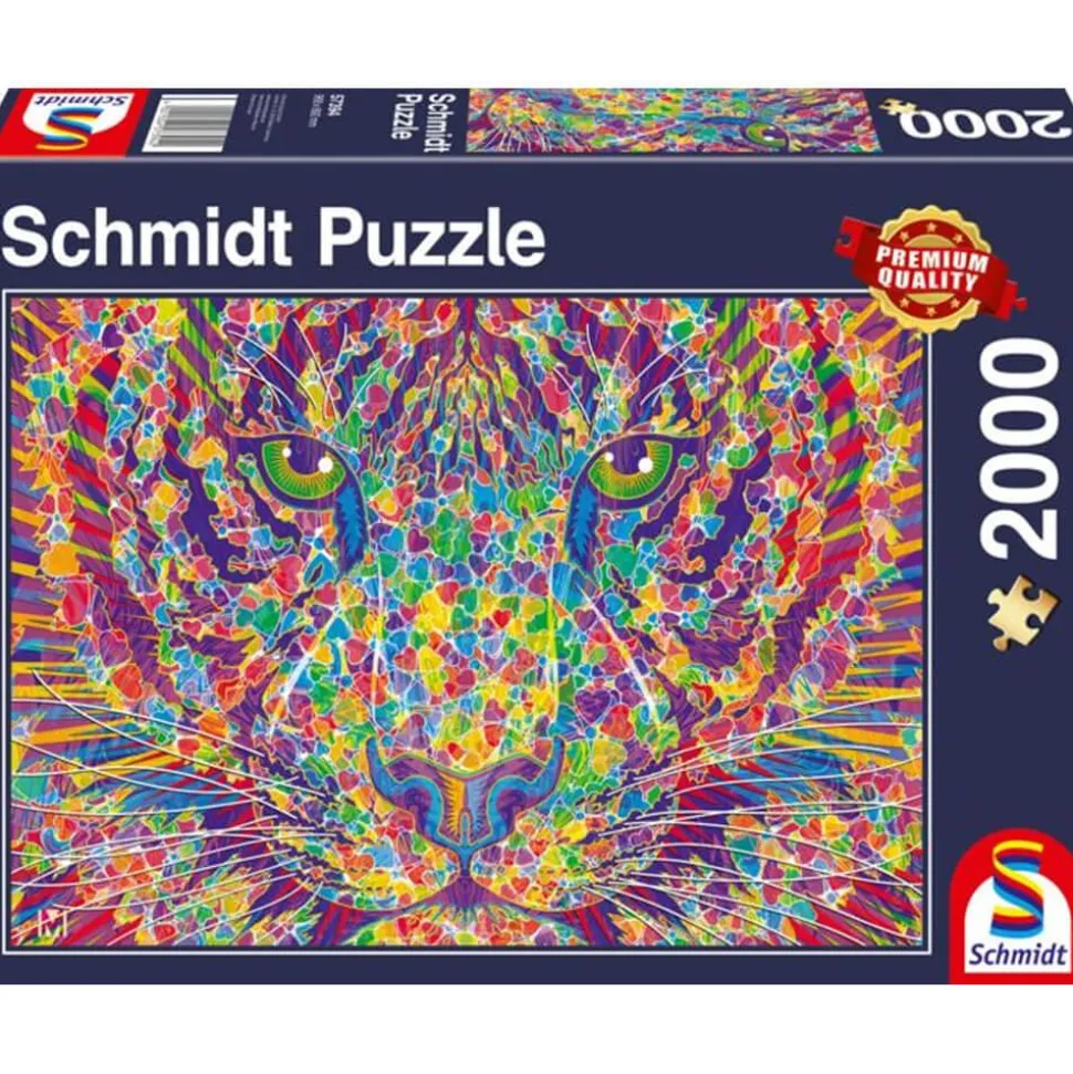 Puzzle 2000 pièces : Wild at heart : Tigre - Schmidt