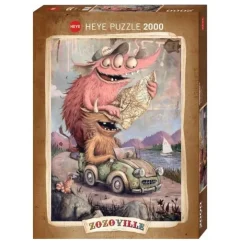 Puzzle 2000 pièces : Zozoville : Road Trippin - Heye