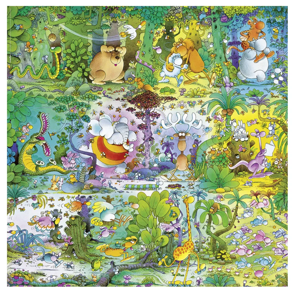 Puzzle 1000 pièces Carré Mordillo : Wildlife - Heye