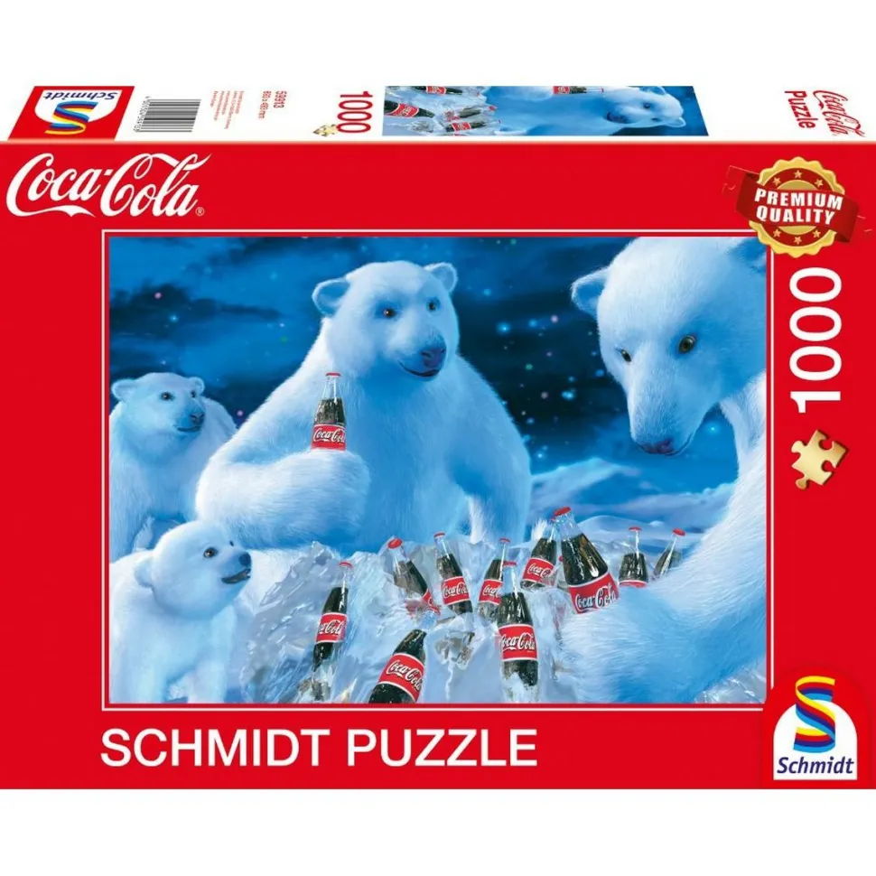 Puzzle 1000 pièces Coca cola ours polaire - Schmidt