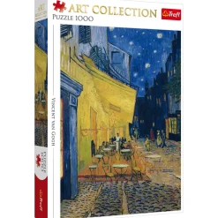 Puzzle 1000 pièces Collection Art : Terrasse de café la nuit - Trefl