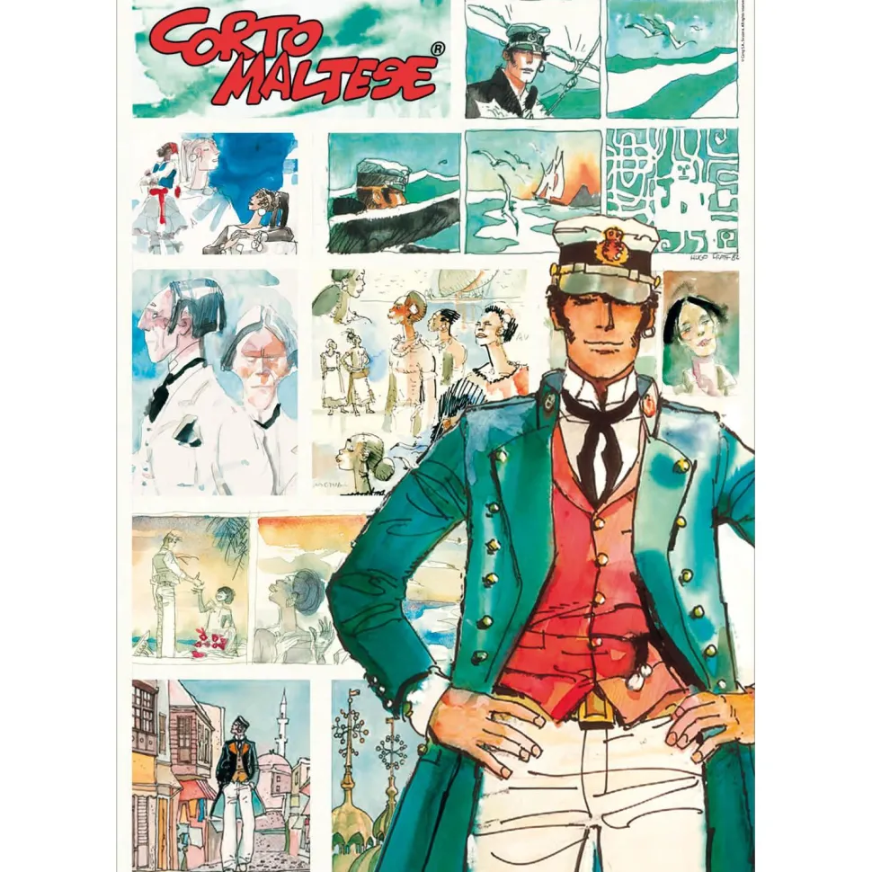 Puzzle 1000 pièces Compact : Corto Maltese - Clementoni