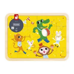 Puzzle 24 pièces en bois : C'est la fête - Janod