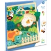 puzzle 15 pièces en bois : Puzzlo farm - Djeco