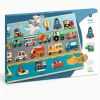 puzzle 22 pièces en bois : Puzzlo Vroom - Djeco