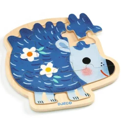 puzzle 9 pièces en bois : Puzzlo Kipic - Djeco