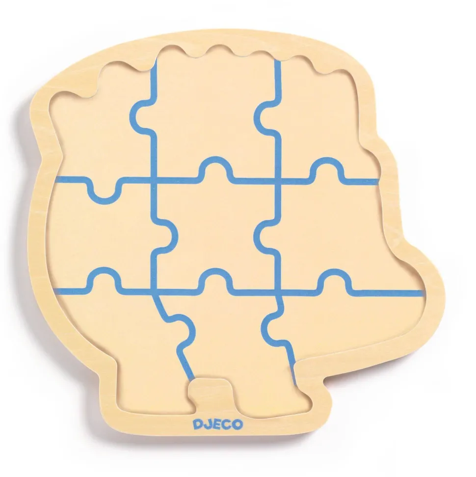 puzzle 9 pièces en bois : Puzzlo Kipic - Djeco
