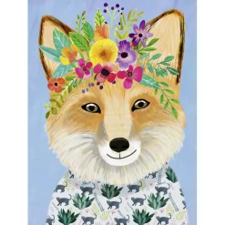 Puzzle 1000 pièces :Floral Friends : Renard amical - Heye