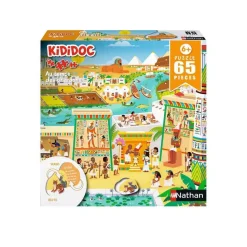 Puzzle 65 pièces Kididoc : Au temps des pharaons - Nathan