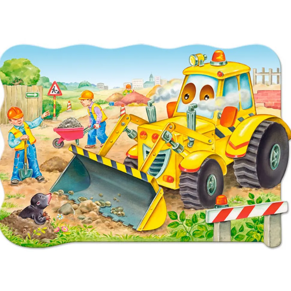 Puzzle 20 pièces maxi : Bulldozer en action - Castorland
