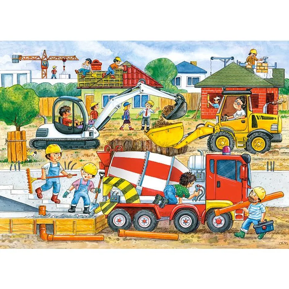 Puzzle 40 pièces maxi : Chantier de construction - Castorland