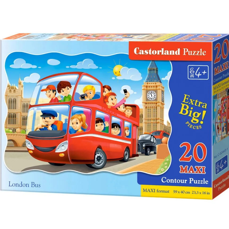 Puzzle 20 pièces maxi : London bus - Castorland
