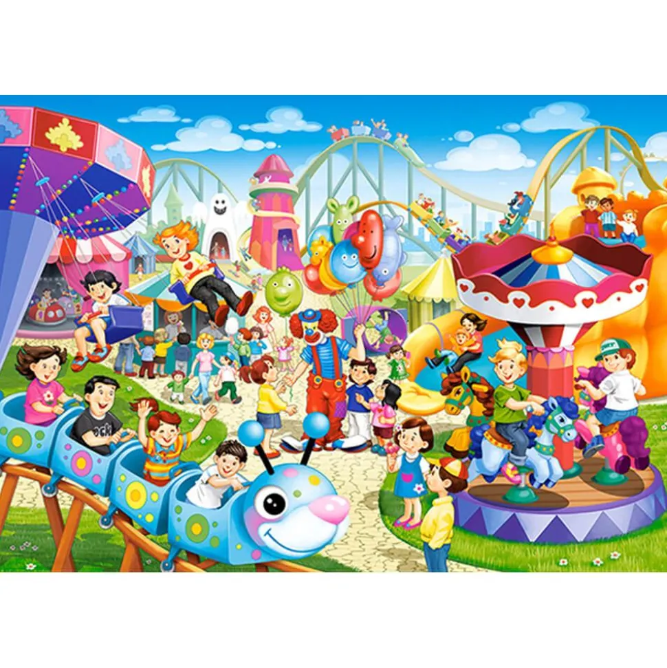 Puzzle 40 pièces maxi : Parc d'attractions - Castorland