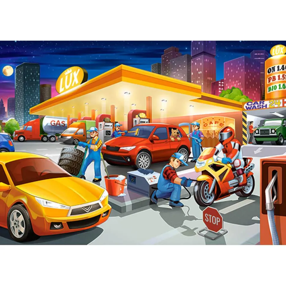 Puzzle 40 pièces maxi : Station service - Castorland