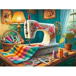 Puzzle 1000 pièces : Mon coin couture - CherryPazzi