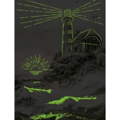 Puzzle 1000 pièces Néon : Phare - Dino