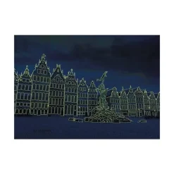 Puzzle 1000 pièces Néon : Tempête sur Anvers - Dino