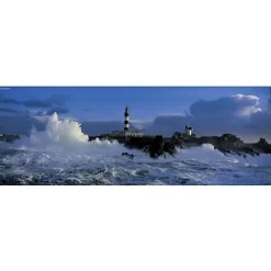 Puzzle 1000 pièces panoramique - Jean Guichard : Phare Le Créach - Heye