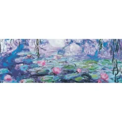 Puzzle 1000 pièces panoramique : Claude Monet : Les Nymphéas - Eurographics