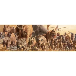 Puzzle 1000 pièces panoramique : Dinosaures - Eurographics