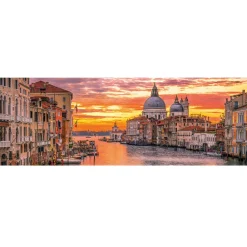 Puzzle 1000 pièces panoramique : Le Grand Canal de Venise - Clementoni