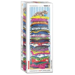 Puzzle 1000 pièces panoramique : La princesse chat au petit pois - Eurographics