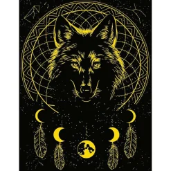 Puzzle 500 pièces phosphorescent : Star Line : Loup lumineux - Ravensburger