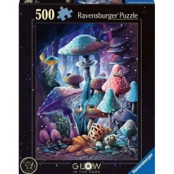 Puzzle 500 pièces phosphorescent : Champignons - Ravensburger