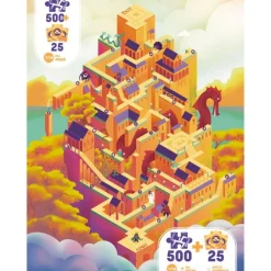 Puzzle 500 pièces -Play Donjon : Château - Iello