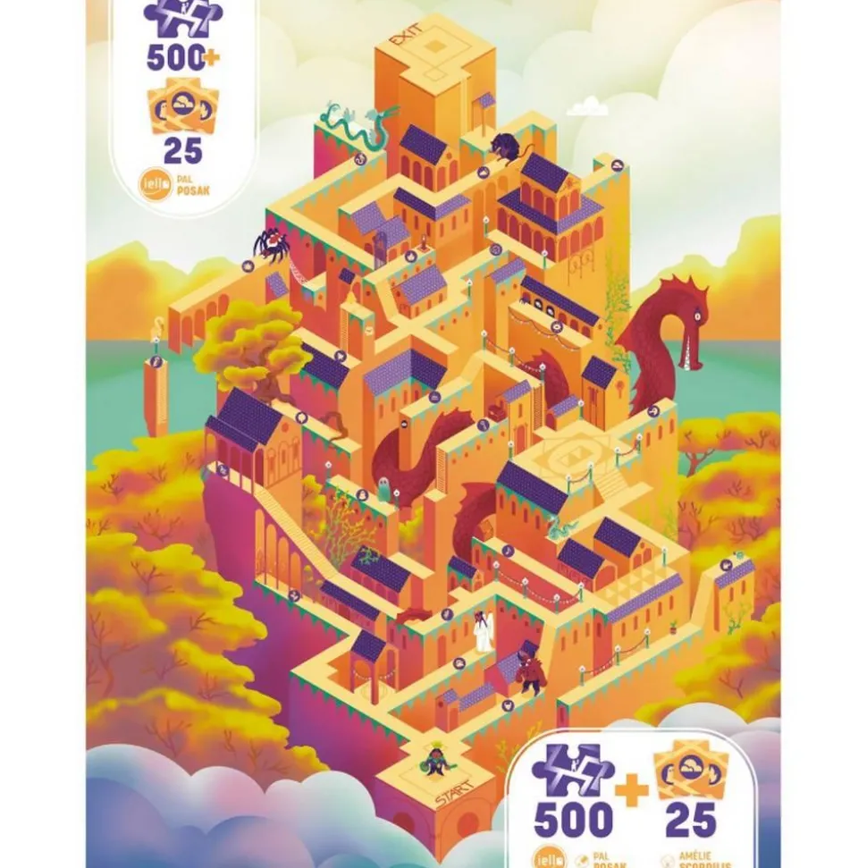 Puzzle 500 pièces -Play Donjon : Château - Iello