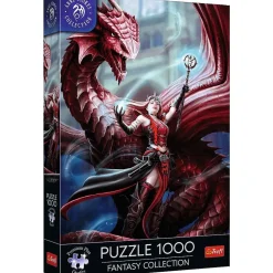 Puzzle 1000 pièces Premium Plus : Scarlet Mage- Fantasy Collection - Trefl