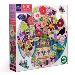 Puzzle 500 pièces Rond : Fruits et Fleurs, Nature morte - Eeboo
