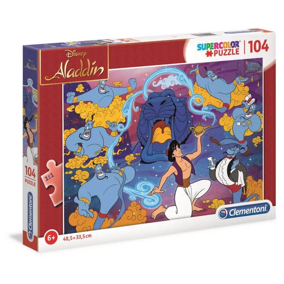Puzzle 104 pièces Supercolor : Aladdin - Clementoni