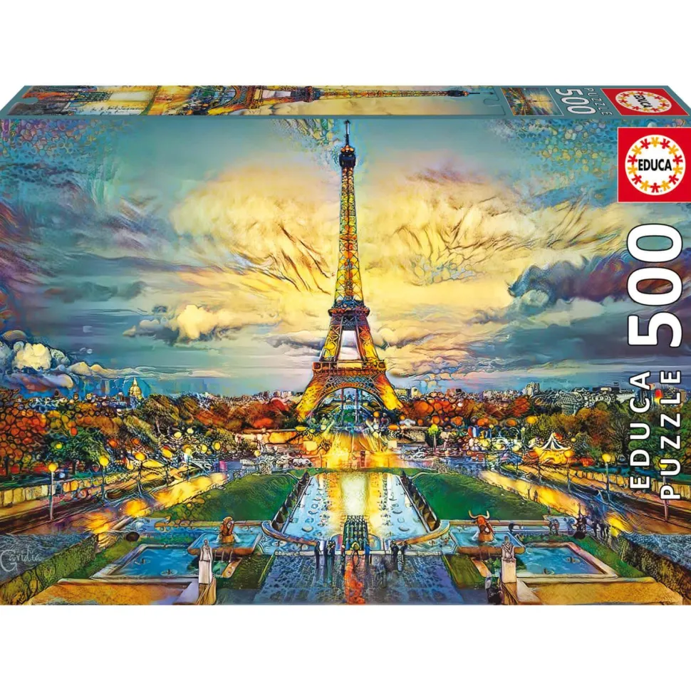 Puzzle 500 pièces :Tour Eiffel - Educa