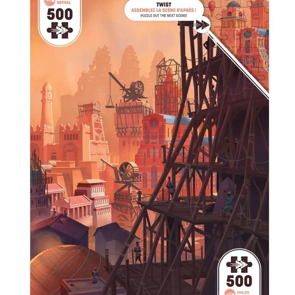 Puzzle 500 pièces TWIST : Ville Antique - Iello