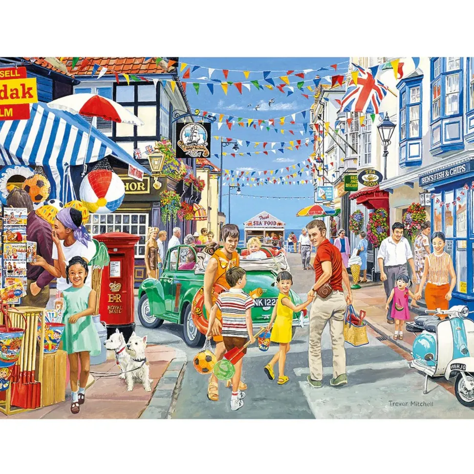 Puzzle 500 pièces XL : Cap sur la plage - Gibsons