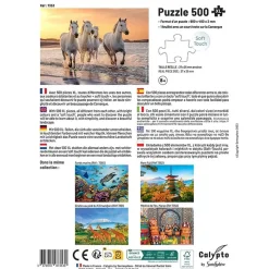 Puzzle 500 pièces XL : Chevaux en Camargue - Sentosphère
