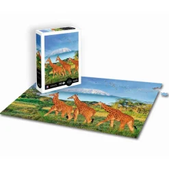 Puzzle 500 pièces XL : Girafes au pied du Kilimandjaro - Sentosphère