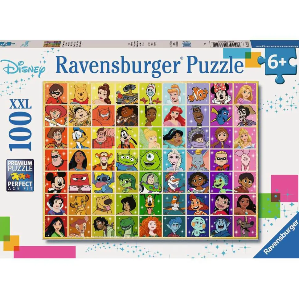 Puzzle 100 pièces XXL : La palette de couleurs Disney - Ravensburger
