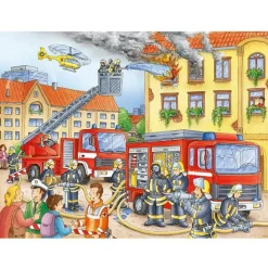 Puzzle 100 pièces XXL - Au feu les pompiers ! - Ravensburger