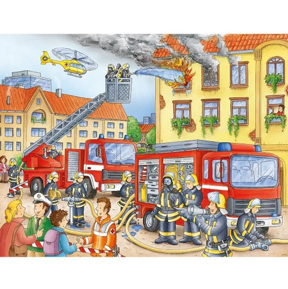 Puzzle 100 pièces XXL - Au feu les pompiers ! - Ravensburger