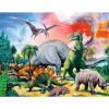 Puzzle 100 pièces XXL : Au milieu des dinosaures - Ravensburger