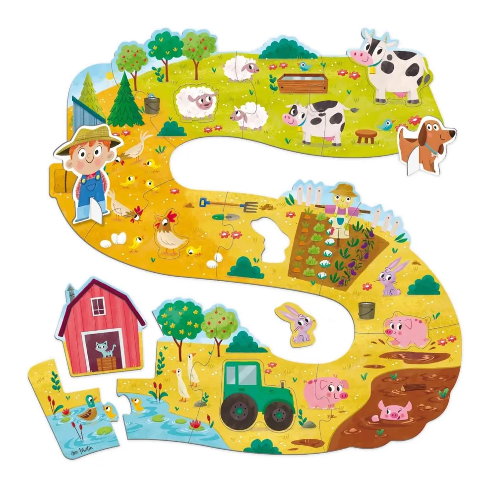 Puzzle 18 pièces XXL : Bébé ferme - Goula