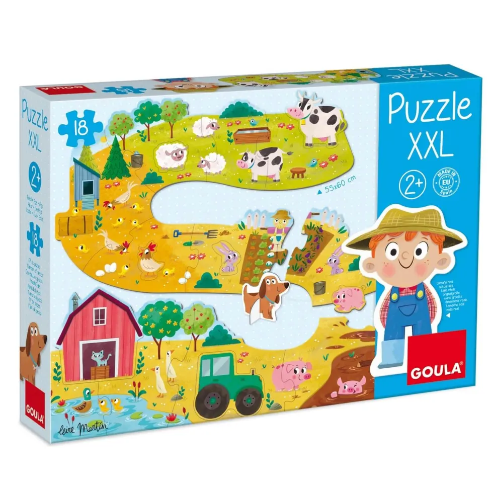 Puzzle 18 pièces XXL : Bébé ferme - Goula