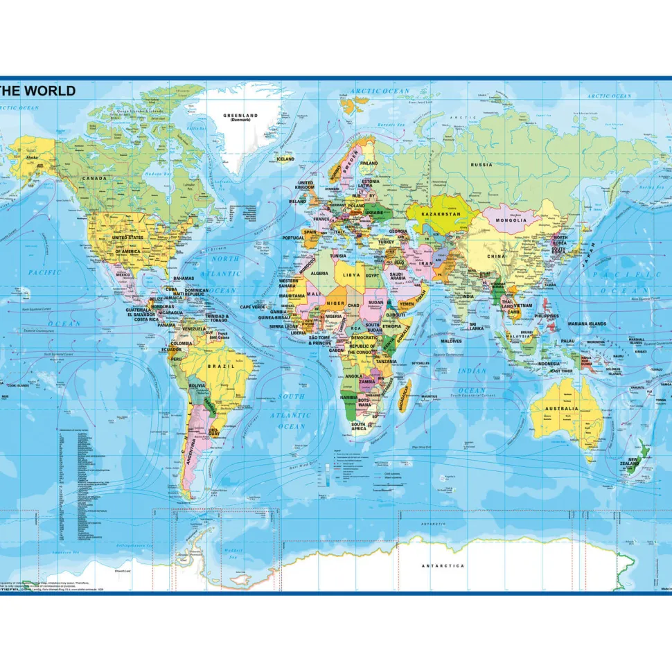 Puzzle 200 pièces XXL : Carte du Monde - Ravensburger